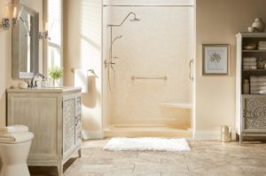 Stunning Bathroom Having beautiful cream color interior